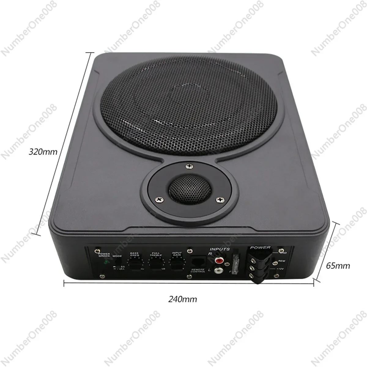 Car Audio Car Ultra-thin Seat Subwoofer 8 Inch 10 Inch with Treble Subwoofer 12v Wiring