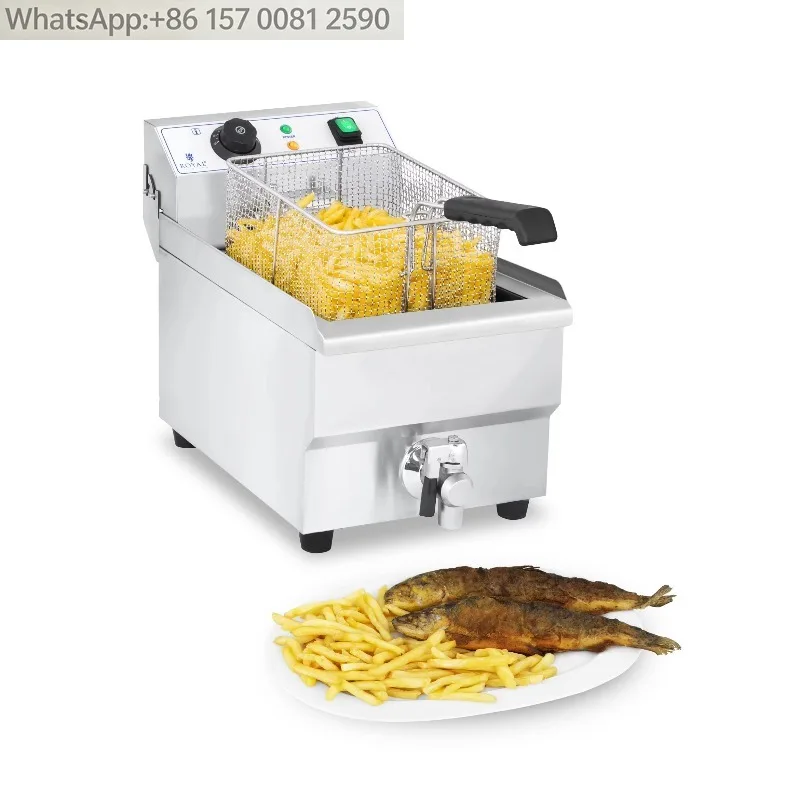 「hit Product」Electric Deep Fryer Machine For Home 10ltr Single Tank Commercial Fryer With Basket Pressure Fryer
