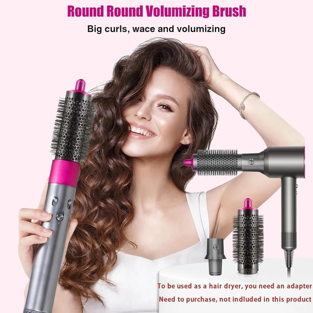 【plaisir】replacement-hair-tools-hair-curling-iron-barrels-round-brush-attachment-for-dyson-supersonic-hair-dryer-5-in-1-set