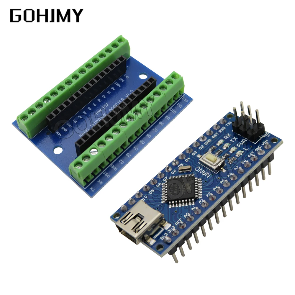 NANO V3.0 3.0 Controller Terminal Adapter Expansion Board NANO IO Shield Simple Extension Plate For Arduino AVR ATMEGA328P