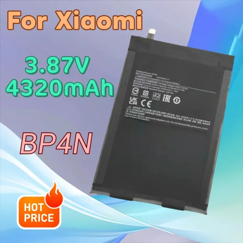 

Аккумулятор для мобильного телефона BP4N 3,87 В, 4320 мАч для Xiaomi Pad 6/6 Pro/6 Max