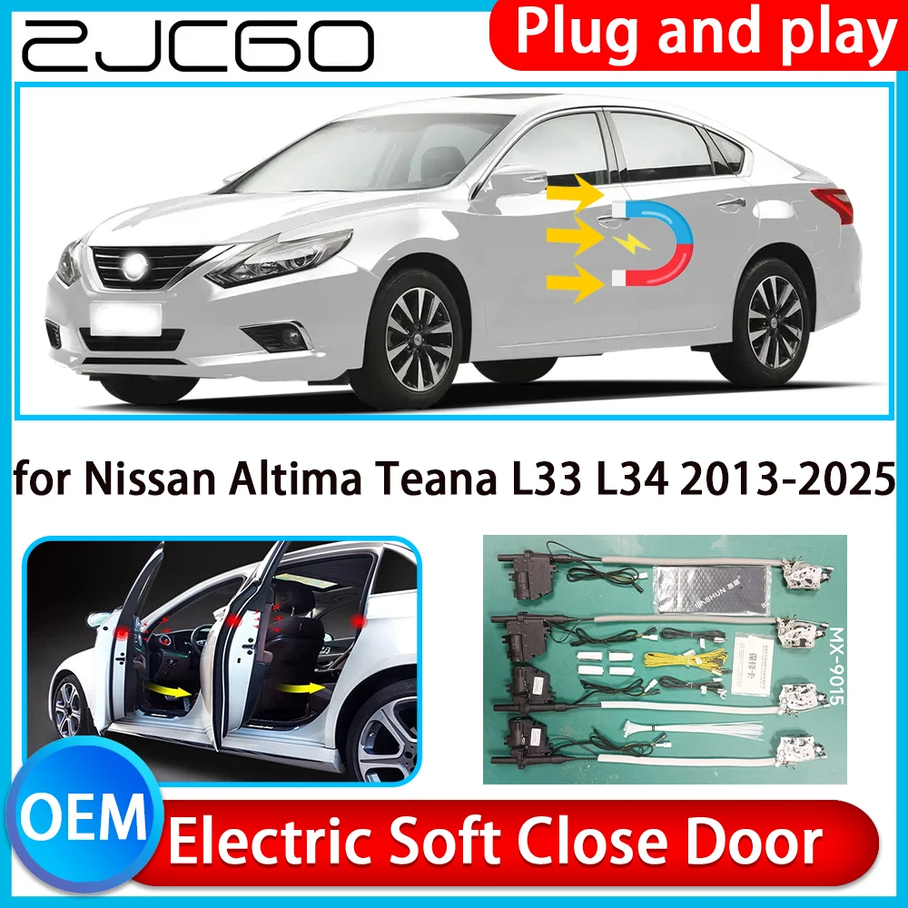 for Nissan Altima Teana L33 L34 2013-2025 Auto Pull Car Soft Close Kit Door Power Latch Electric Door Catch Soft Closing Assist