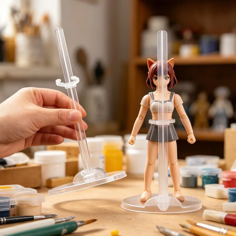 10-100PCS Translucence Dolls Stand High Quality Figure Display Holder Toy Model Accessories view 4