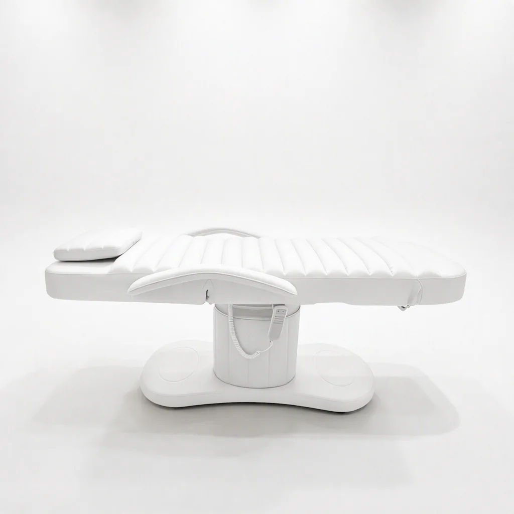 Professional Modern Electric Armrest Beauty Salon Massage Table With 3 Motors Adjustable Height Ergonomic
