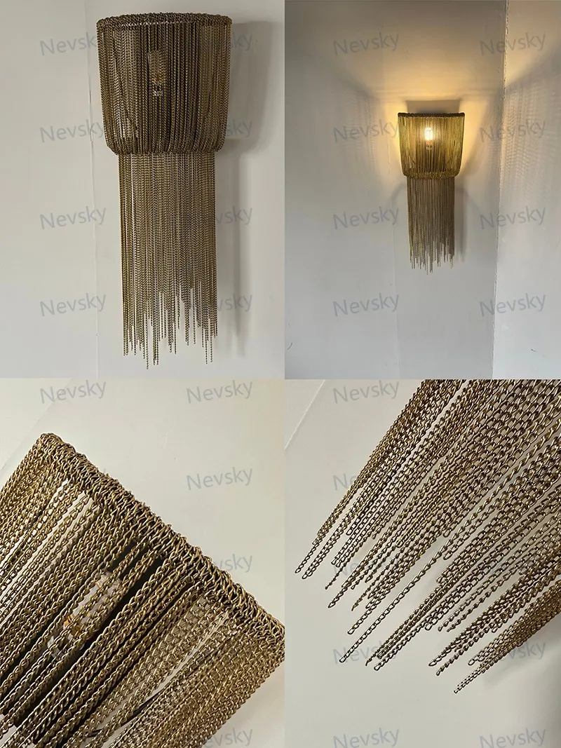 Wall lamp with tassel Bronze