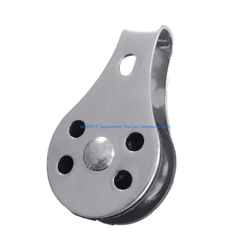 367D 25mm Stainless Steel Pulley Single Wheel Load Bearing Lifting Rope Pulley