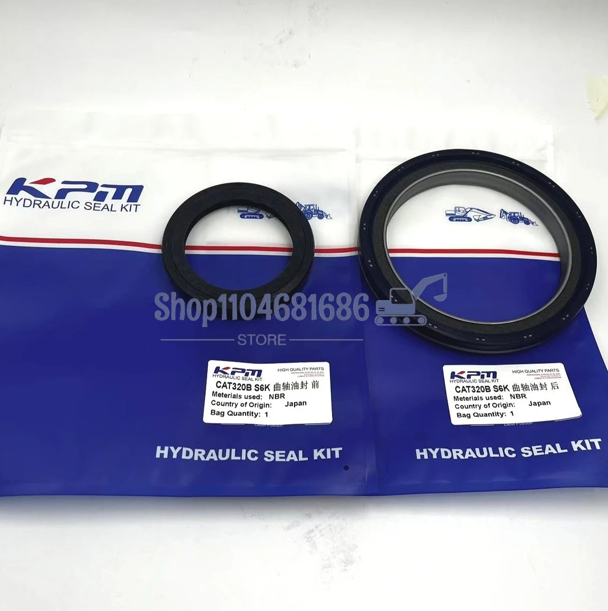 

Детали экскаватора CAT312/313/320CD/S4K/S6K Заднее сальник коленчатого вала двигателя Изогнутое переднее уплотнение AH3527 AZ4291