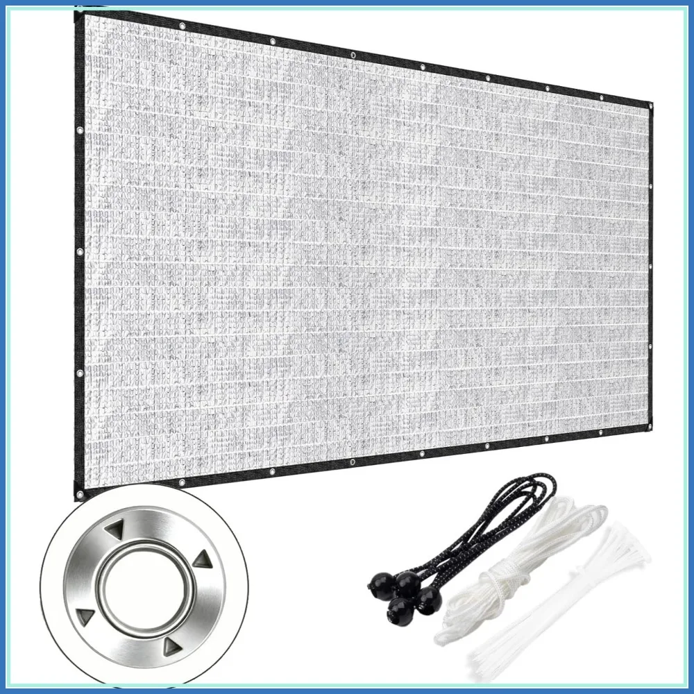 

Aluminet Shade Cloth 10x20FT 85% Heat Reflective Tarp with Grommets for Pergola, Garden, Cars, Dogs, Greenhouse