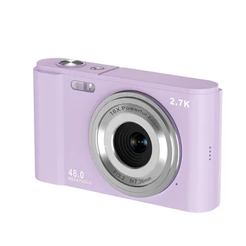 2.7K HD 48MP Vlogging Digital Camera with 16x Digital Zoom Compact Pocket Camera with Fill Light for Home Shooting Camera