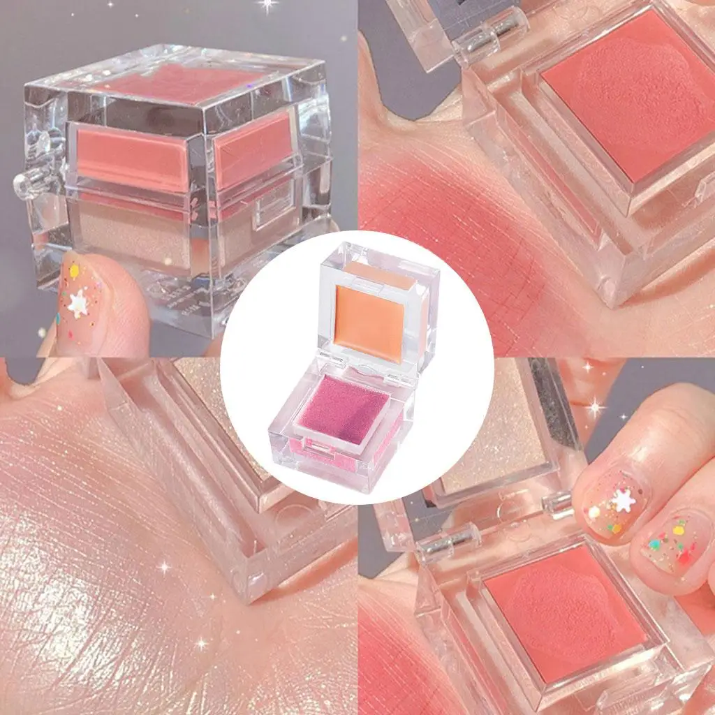 3 mini colorete facial 2 en 1 para niño y niña, maquillaje de uso profesional 04