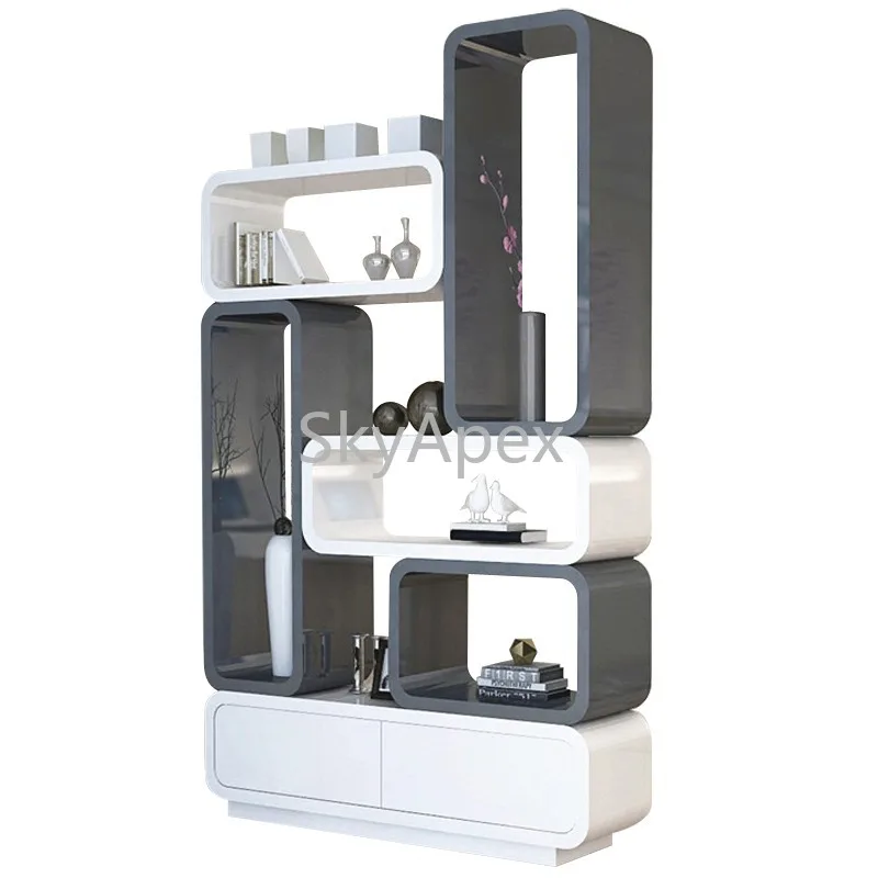 

Стойка для богу, простой современный дверной двухсторонний входной шкаф, перегородка в скандинавском стиле для гостиной, декоративная полка, винный шкаф