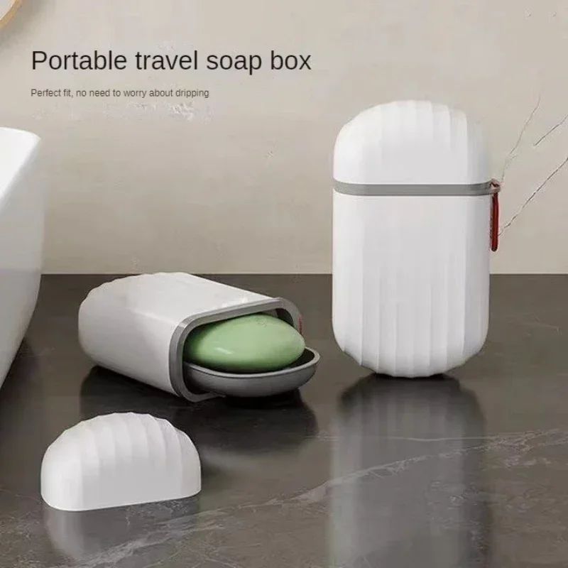 Fashion Portable Sealed Waterproof Soap Box for Travel, Hiking, and Camping - Draining Design