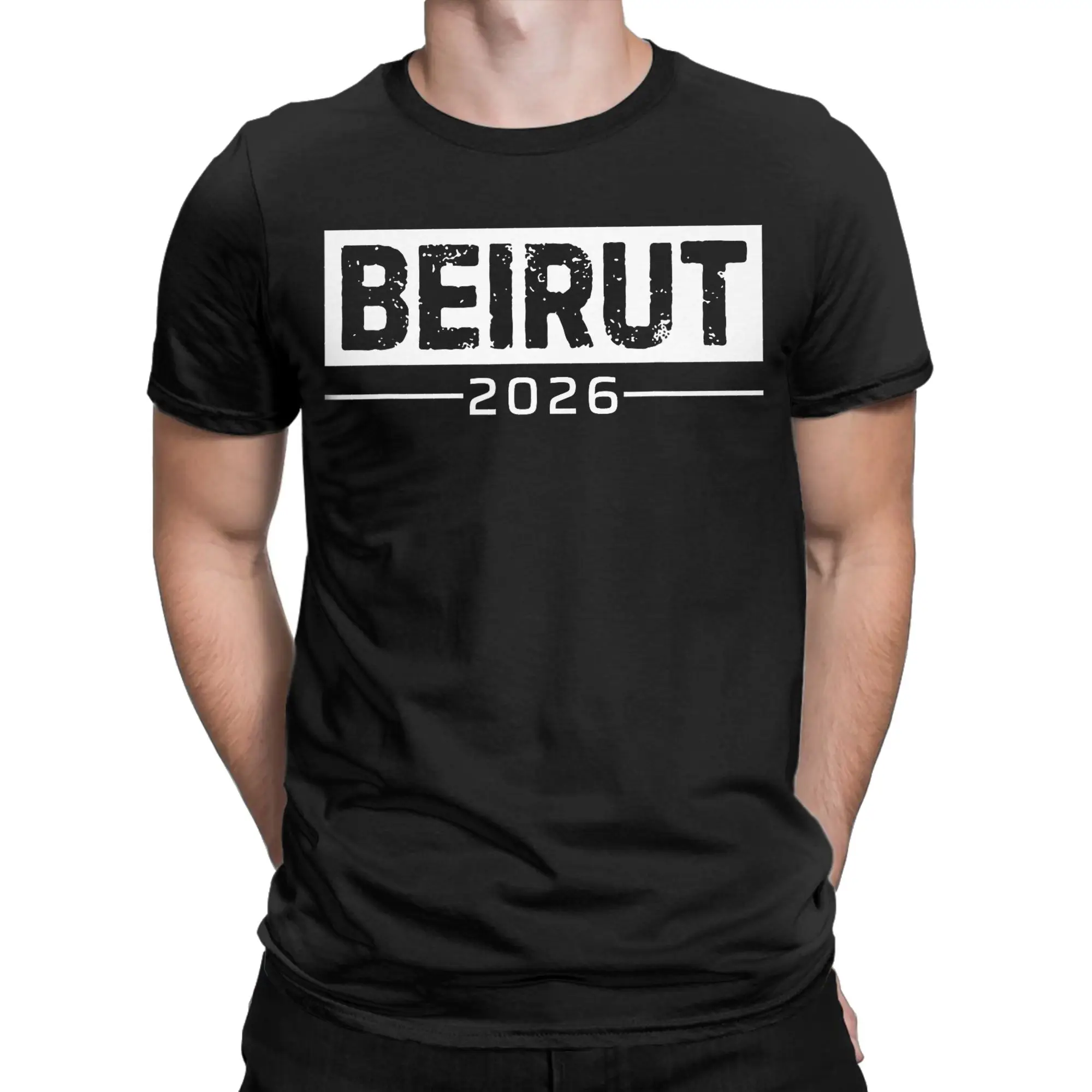 Beirut 2026 Lebanon Cotton T-Shirt For Mens Summer  Classic T-Shirts Fashion Tees Big Size Wholesale Tops