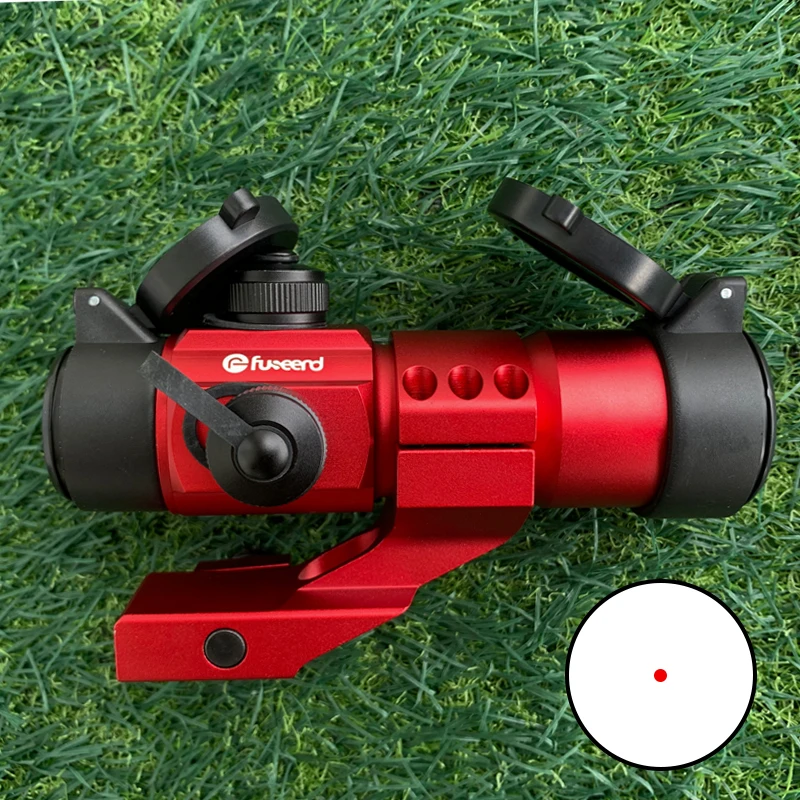 Fuseend OPTICS Riflescope Red Dot Sight with Picatinny Cantilever Mount Red Color for Airsoft