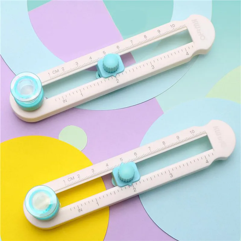 Plastic 2-20cm Circle Paper Cutter Multifunctional Craft Cutting Tools Paper Cloth Scrapbooking Cards Cutters For Home Offices