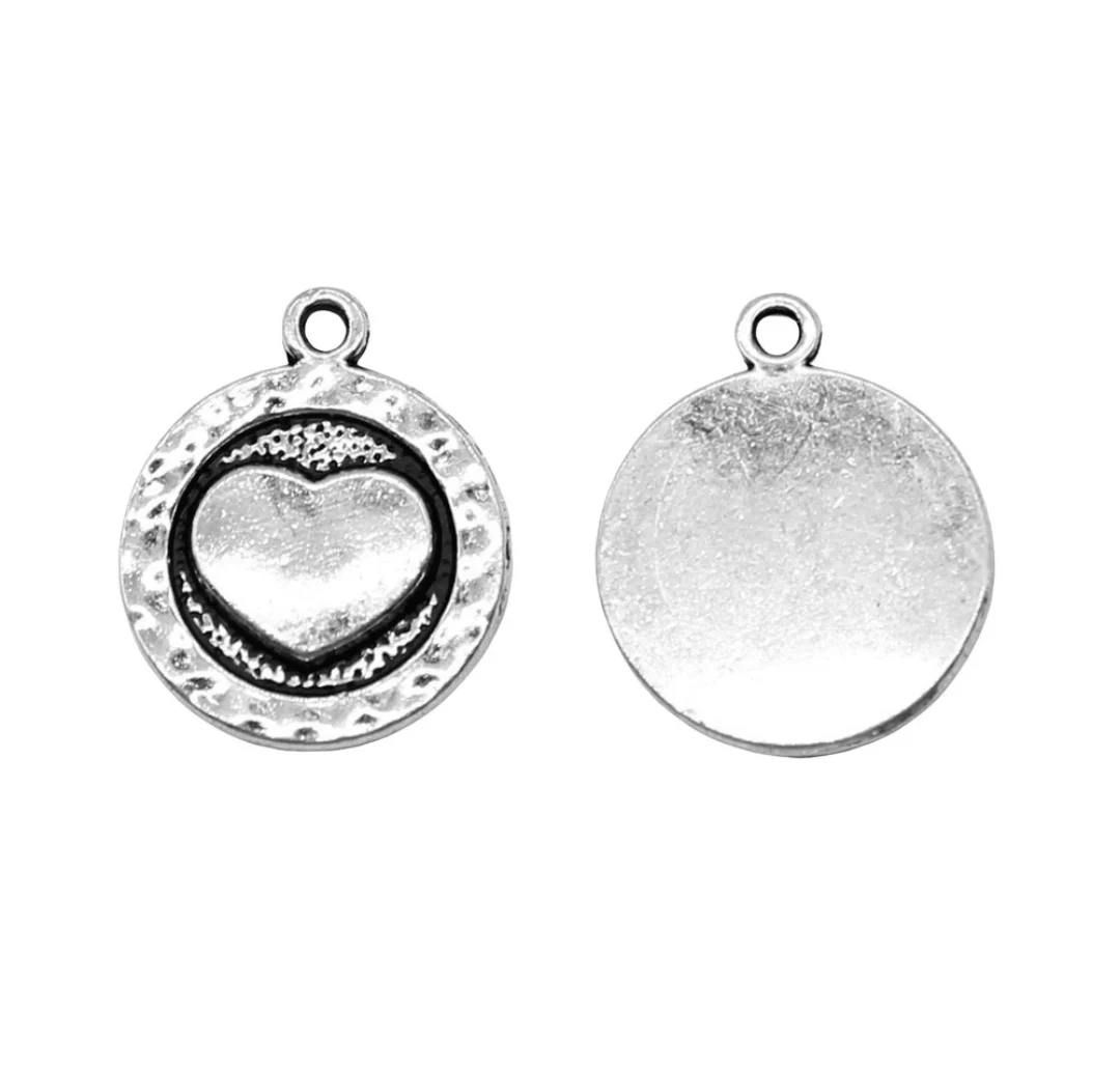

20pcs 15x18mm Zinc alloy metal tibetan silver plated charm T1049 for jewelry making