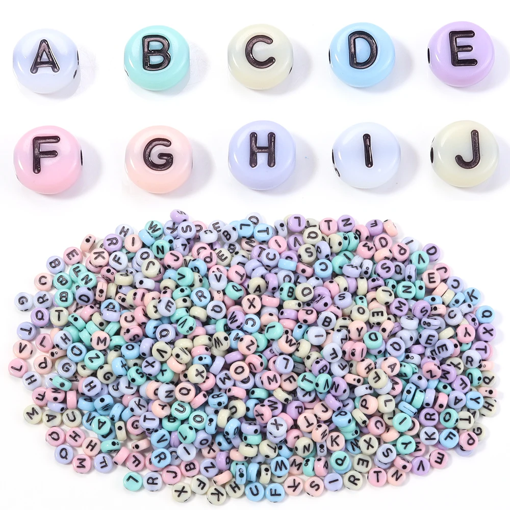 100Pcs Round Flat A…