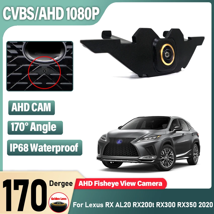 

HD CCD Golden Car Front View Parking Night Vision Positive Waterproof Logo Camera For Lexus RX AL20 RX200t RX300 RX350 2020