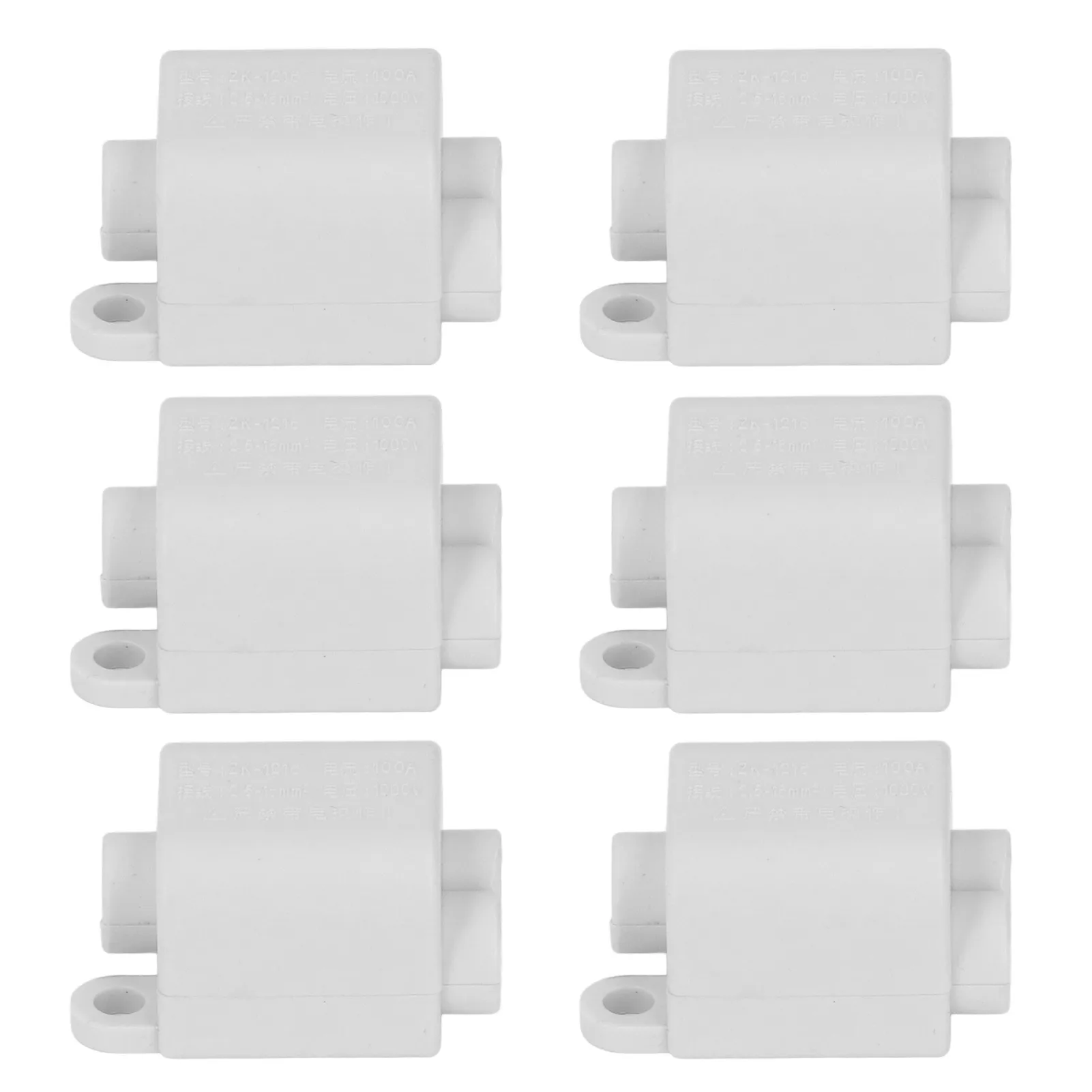 6 Stuks Draad Splitter Connector T Type Splitter 1000V 100a High Power No Break Quick Connectoren ZK-1216