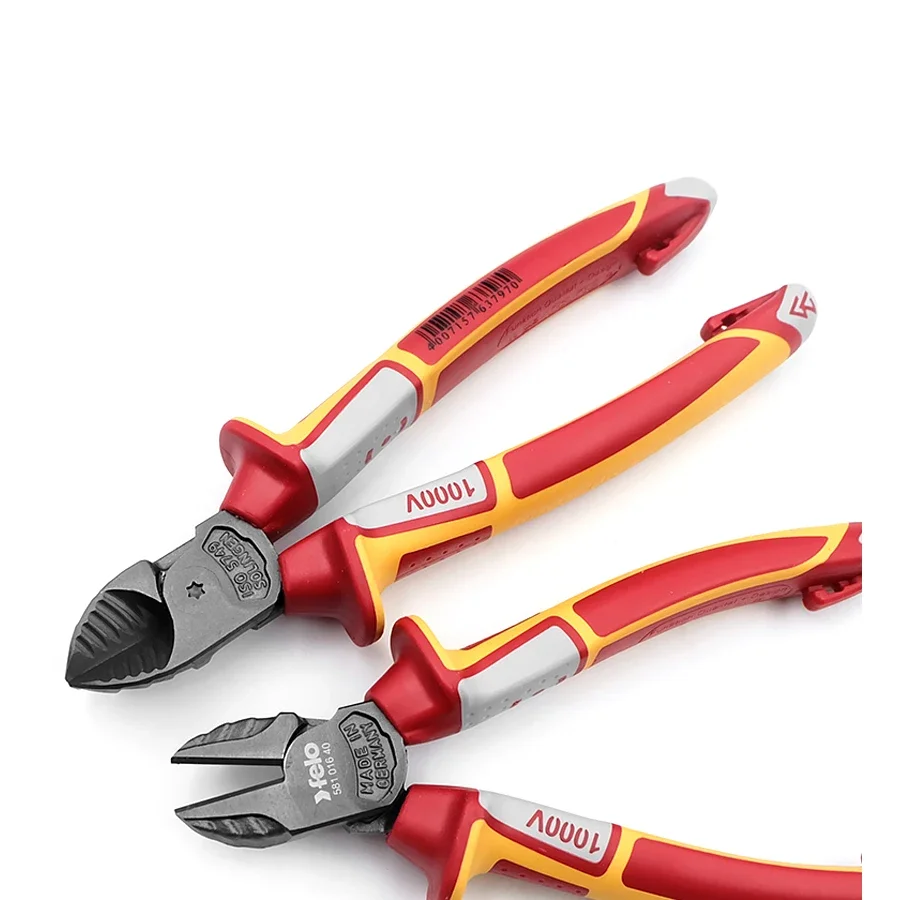 أداة فيلو الألمانية قواطع جانبية معزولة حادة وقوية للغاية كماشة قطرية للإلكترونيات مع أنف مدبب رقم 581 016 40 #3