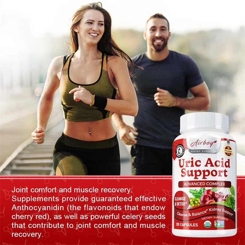 Uric Acid Support - Uric Acid Cleansing and Kidney Support, Promoting Joint, Bone & Heart Health