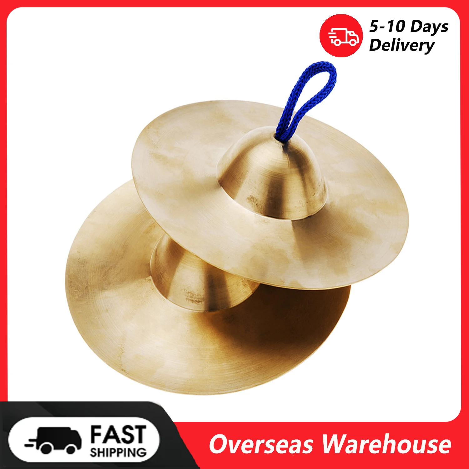 

15cm / 5.9in Mini Small Kids Children Copper Hand Cymbals Gong Band Rhythm Beats Percussion Musical Instrument Fashion Music