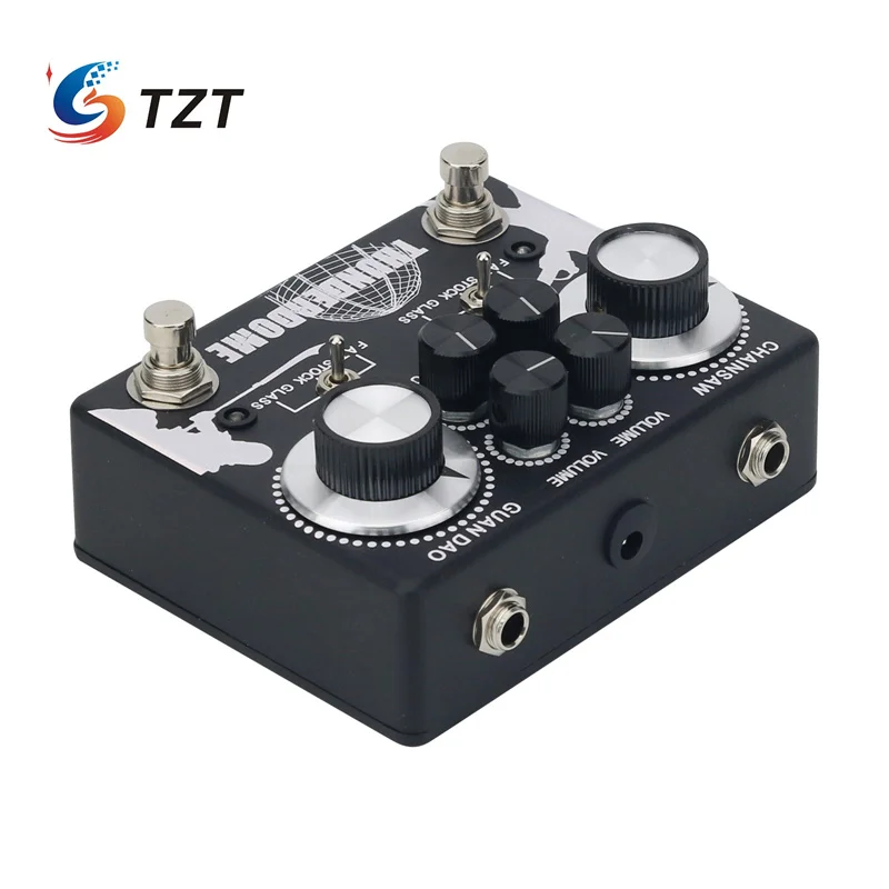 TZT 68pedals ThunderDome Dual Channel Overload Guitar Effects Pedal Replacement for King Tone The Duellist