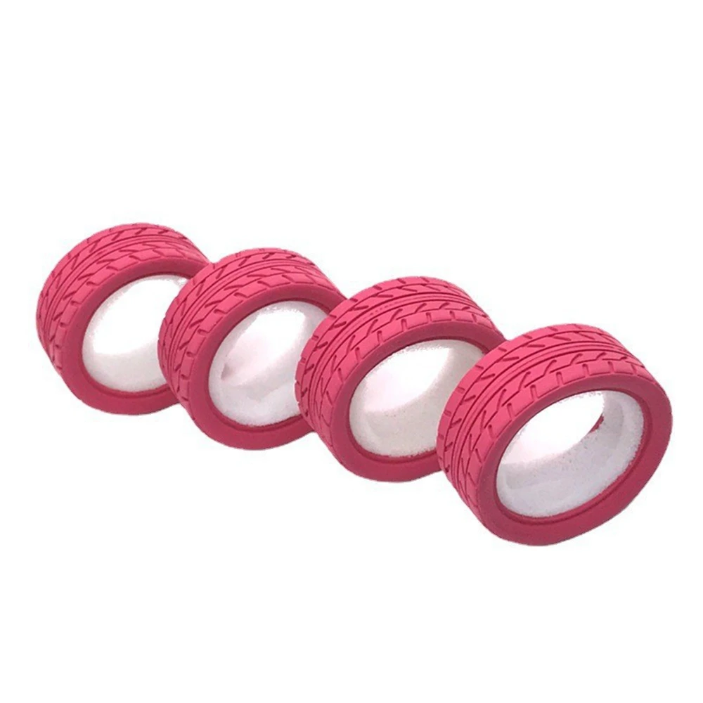 4Pcs 1/10 On-Road Car Soft Tires 65MM High Grip Rubber Tyre Sponge Liner for HSP HPI Sakura Kyosho Traxxas Tamiya,B