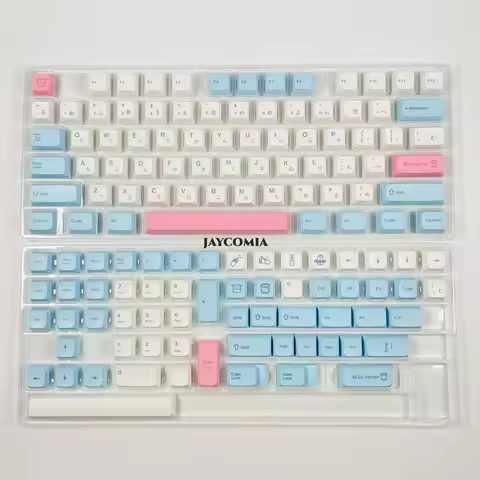 XDA Milk Cover Keycaps PBT Dye Sub Keycap Japanese 140 Keys For Cherry Mx Switch Gaming Mechanical Keyboard Custom DIY Tester68