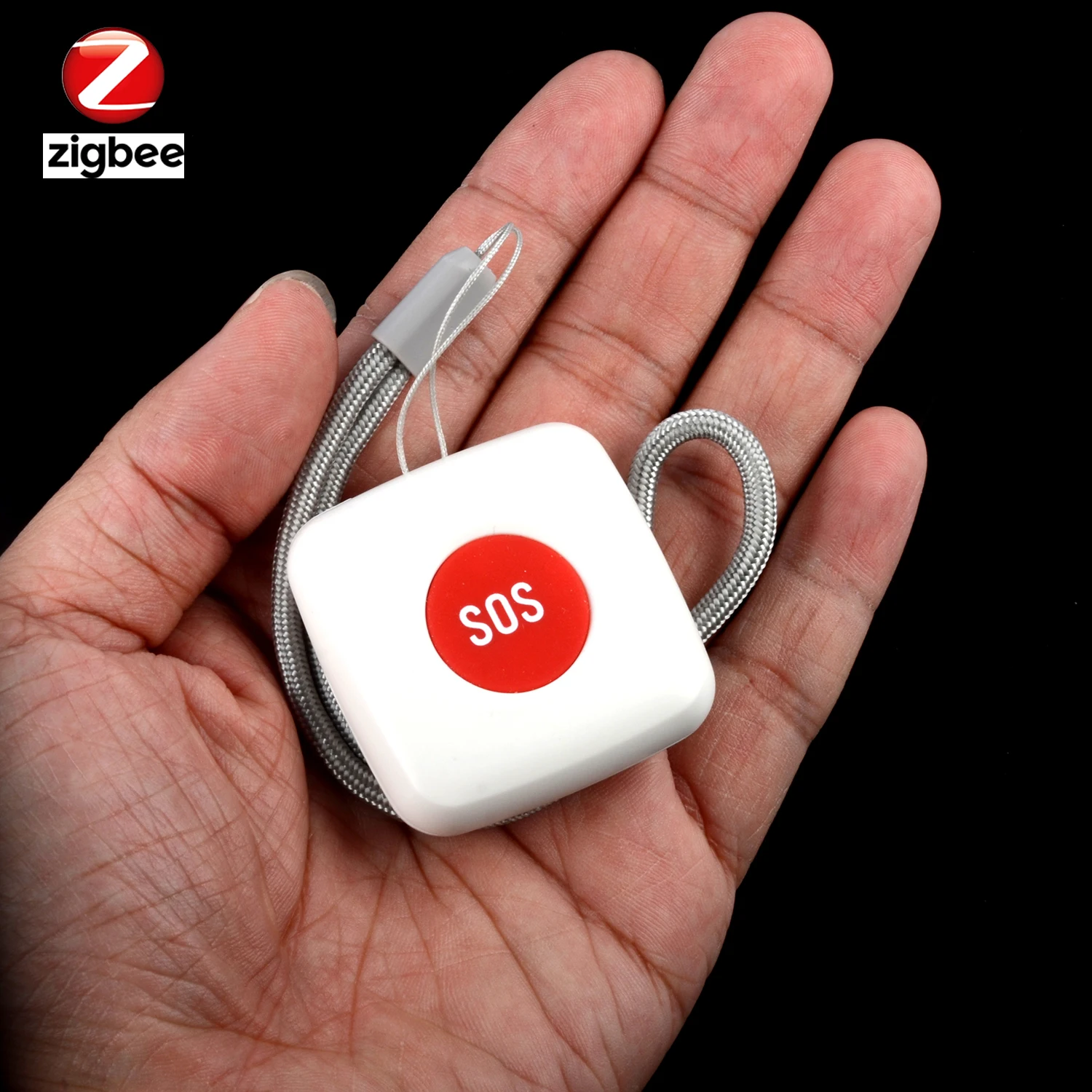 ALARMEST TUYA ZigBee SOS Button Sensor Alarm Elderly Emergency Help Alarm Switch Work with Tuya Zigbee Hub Smartlife App