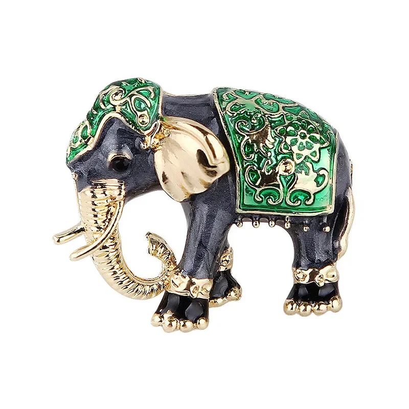 1Pc Classic Elephant Brooch for Men Women Retro Animal Brooches Pins Jewelry Accessories Party Gifts 2026 Trend Cool Thing