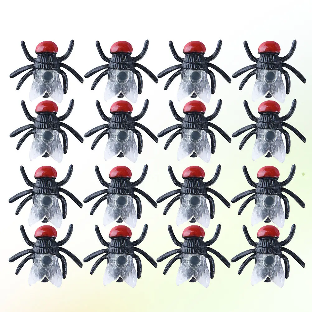 

60 Pcs Halloween Party Decoration Toys Simulation Trick Fly Prank Prop Realistic