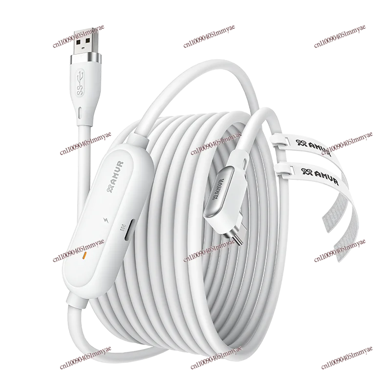 Quest3/2 Battery Life Charging Data Cable PICO 4 Ultra/PICO 4 PRO/pico 4 VR Link Elbow Usb3.2gen1 Streaming Cable 5m