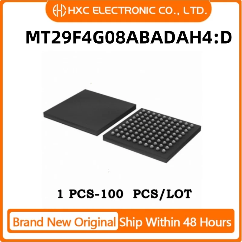 

5PCS/10PCS/50PCS 100% New MT29F4G08ABADAH4:D NX164 BGA63