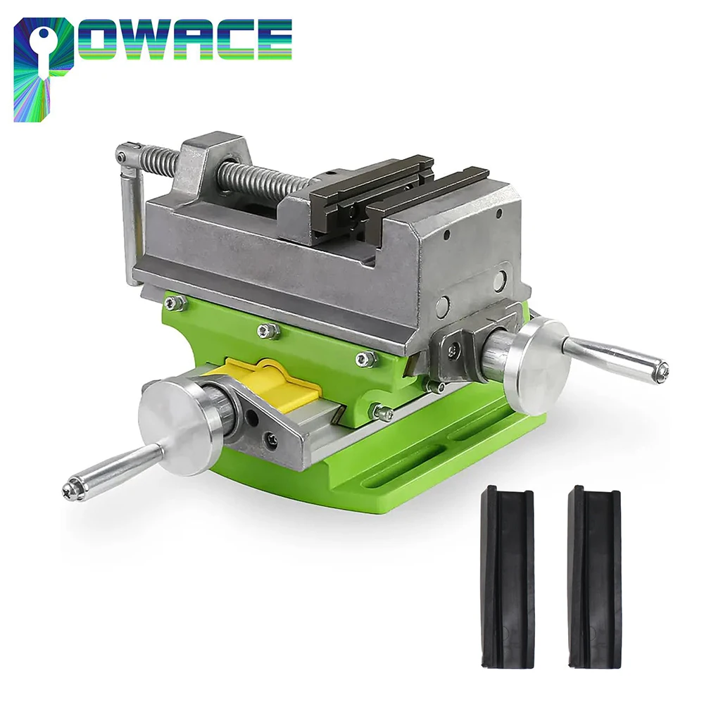 

3-дюймовые поперечные тиски из алюминиевого сплава для фрезерного и сверлильного пресса, плоские тиски для деревообрабатывающего зажима