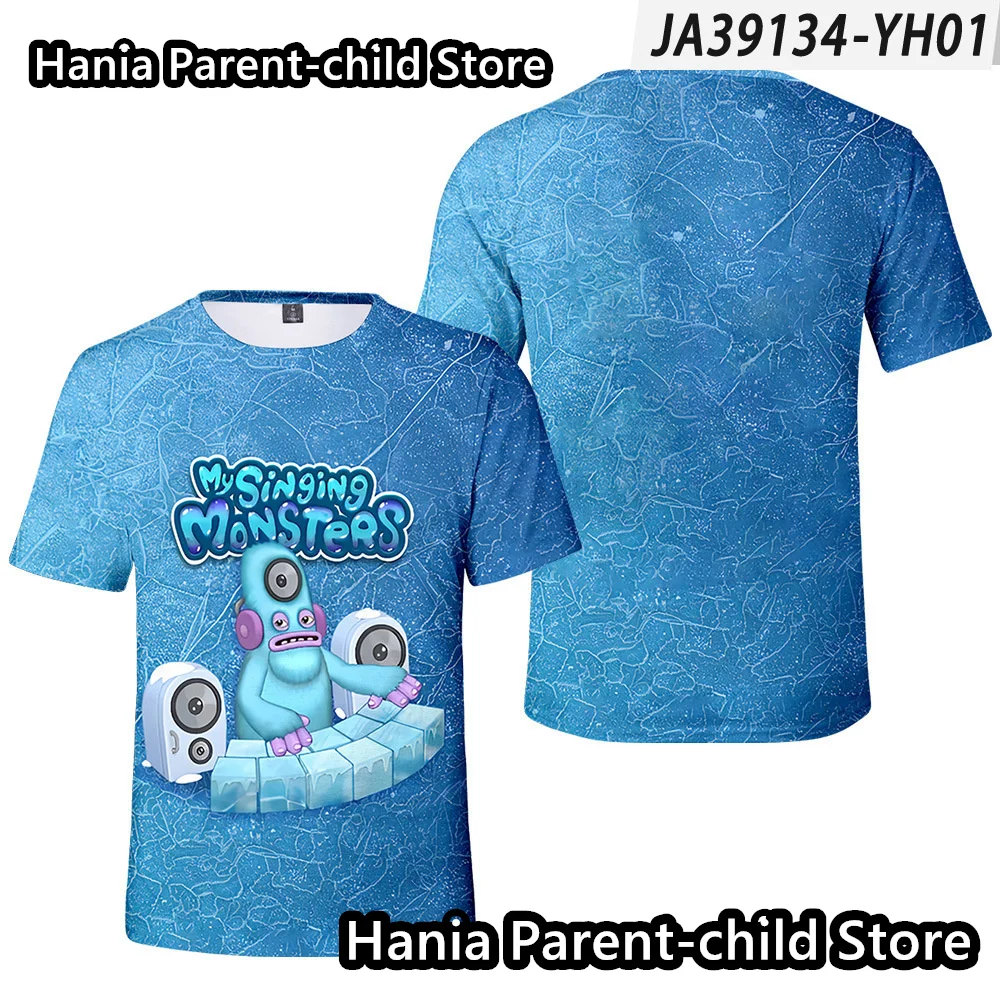 Maglietta per bambini manica corta My Singing Monsters top ragazzi ragazze Cartoon t-shirt oversize moda Casual infantile 4-14 anni t-shirt