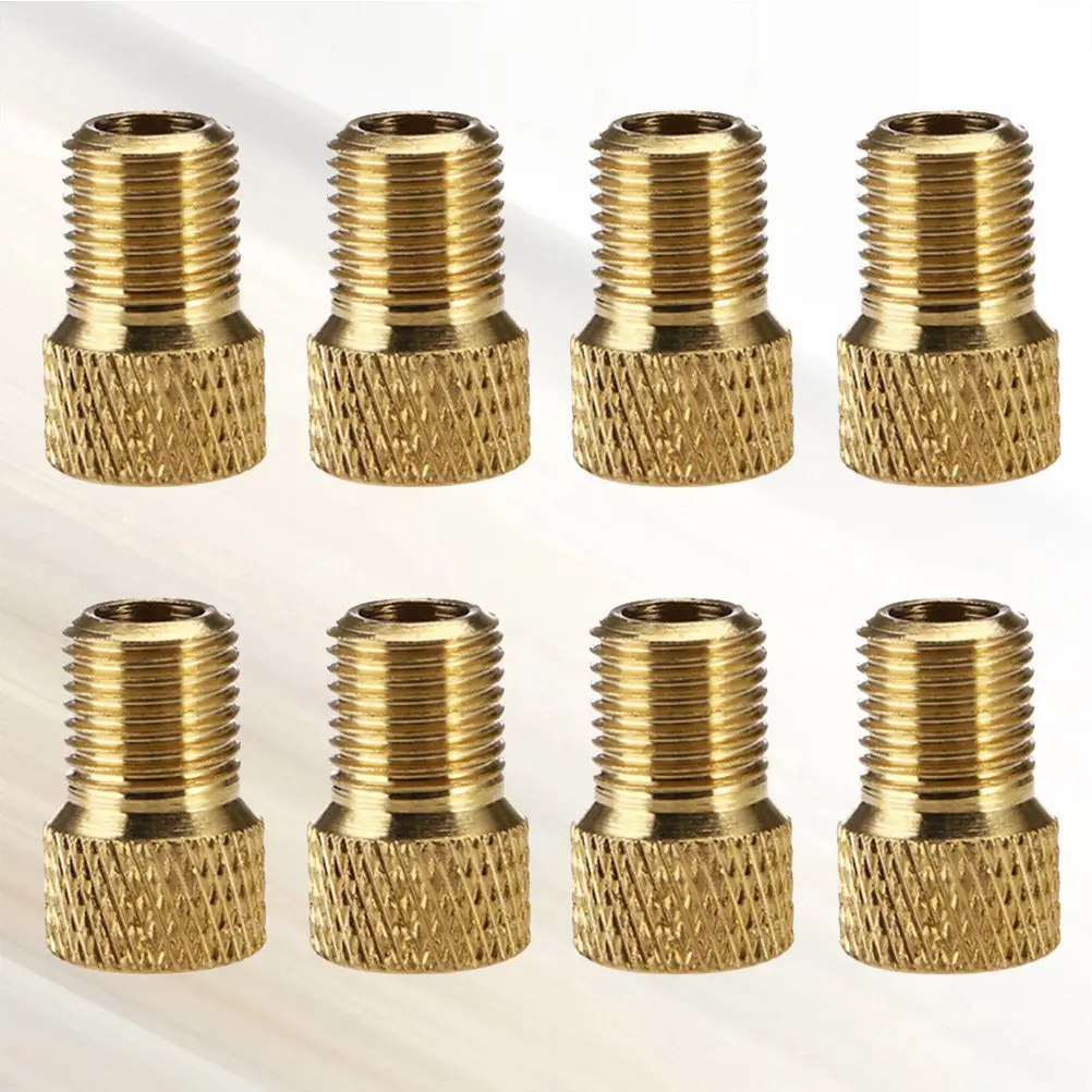

8Pcs Bike Valve Adapter to Converter Copper Seal Ring for Road Bike Pump Repair Tool Adapter