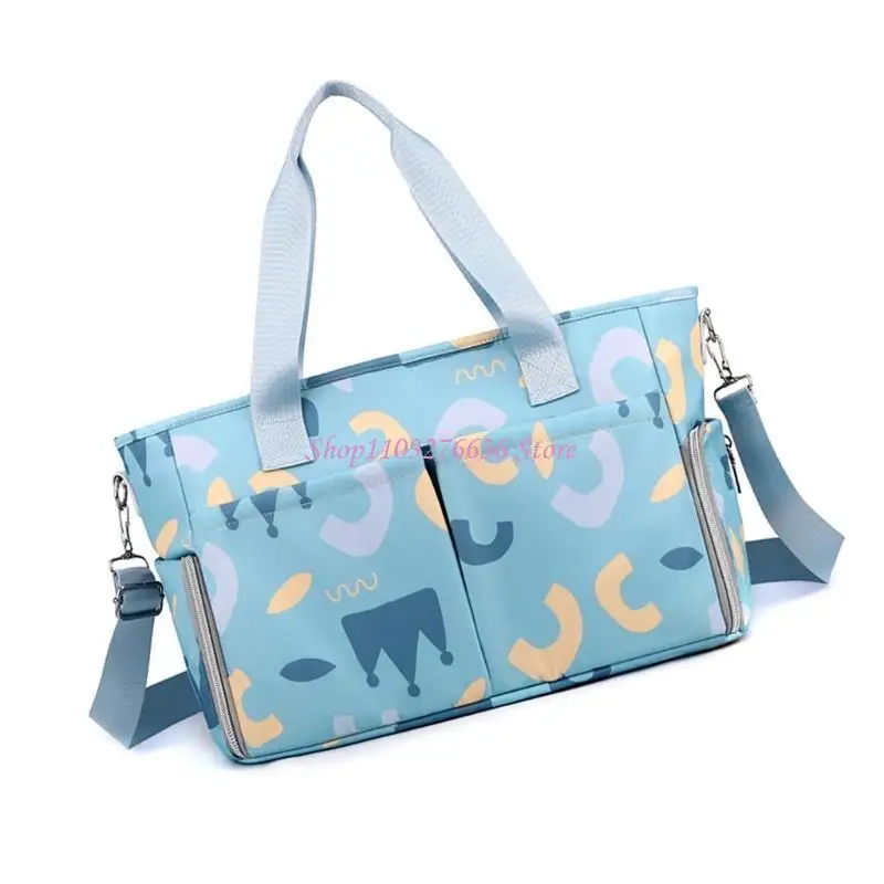 R6FD Túi mẹ rộng rãi với ngăn chứa đa chức năng, túi xách tay cầm tay cầm tã trẻ cho du lịch & hàng ngày