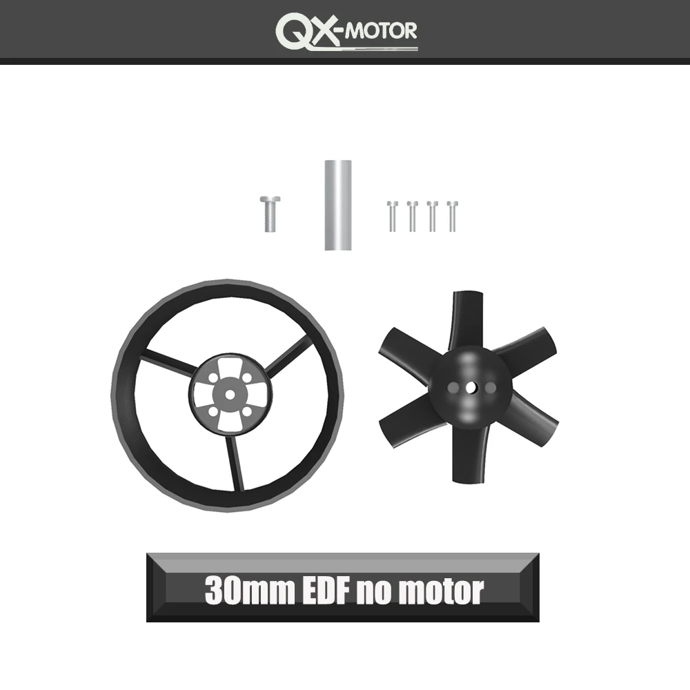 QX-MOTOR 30MM 50MM 64MM 70MM 80MM 90MM EDF bez silnika 12 łopatek wentylator kanałowy do zdalnie sterowanych akcesoriów do zabawek