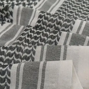 阿拉伯頭巾(Shemagh Keffiyeh)巴勒斯坦圍巾 男女通用披肩圍巾 H7EF 10 最佳銷售 寶仕迪絲巾 - №6