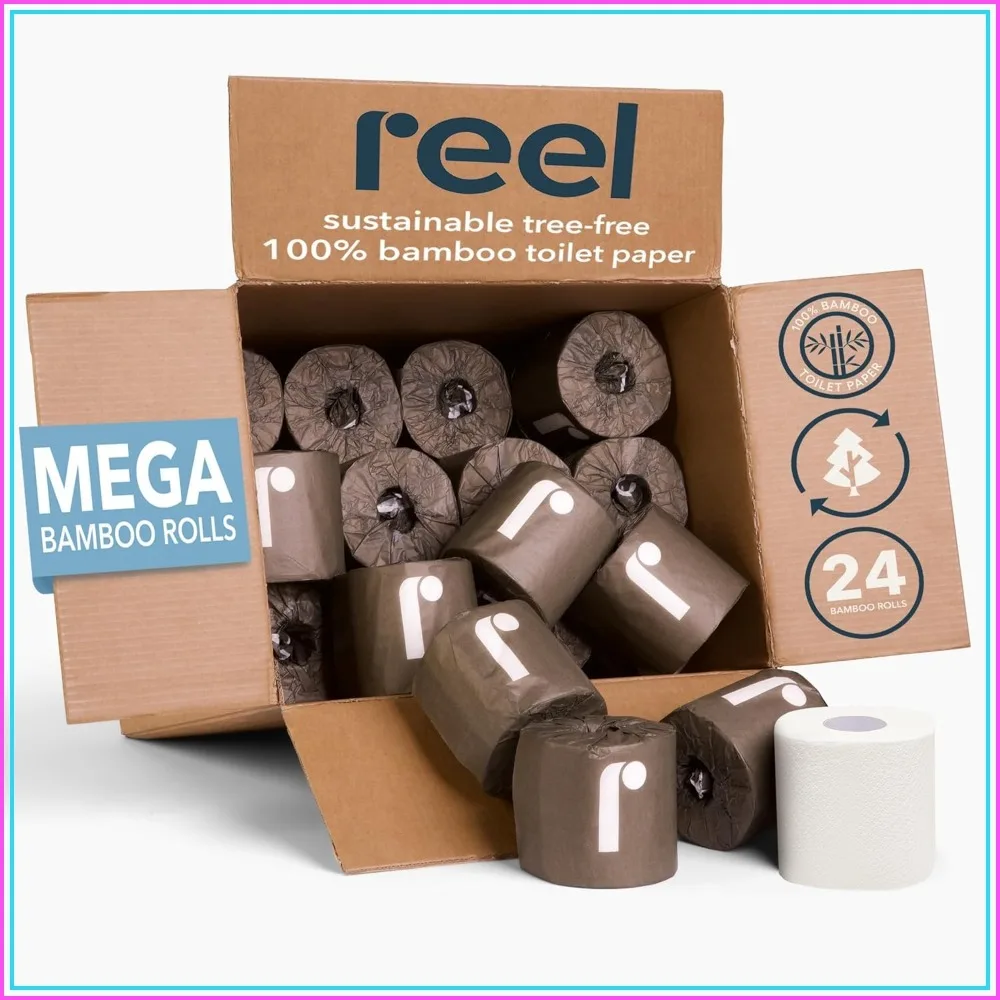 Eco Friendly Bamboo Toilet Paper 24 Rolls