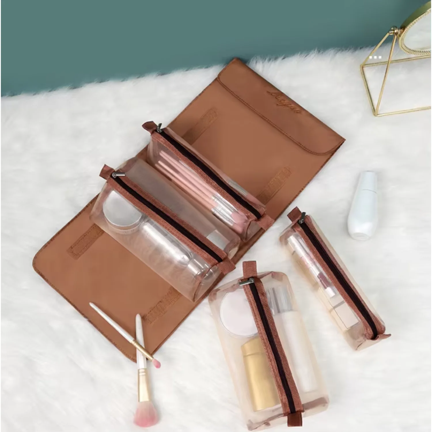 

Макияж большой емкости съемный портативный макияж для путешествий уход за кожей