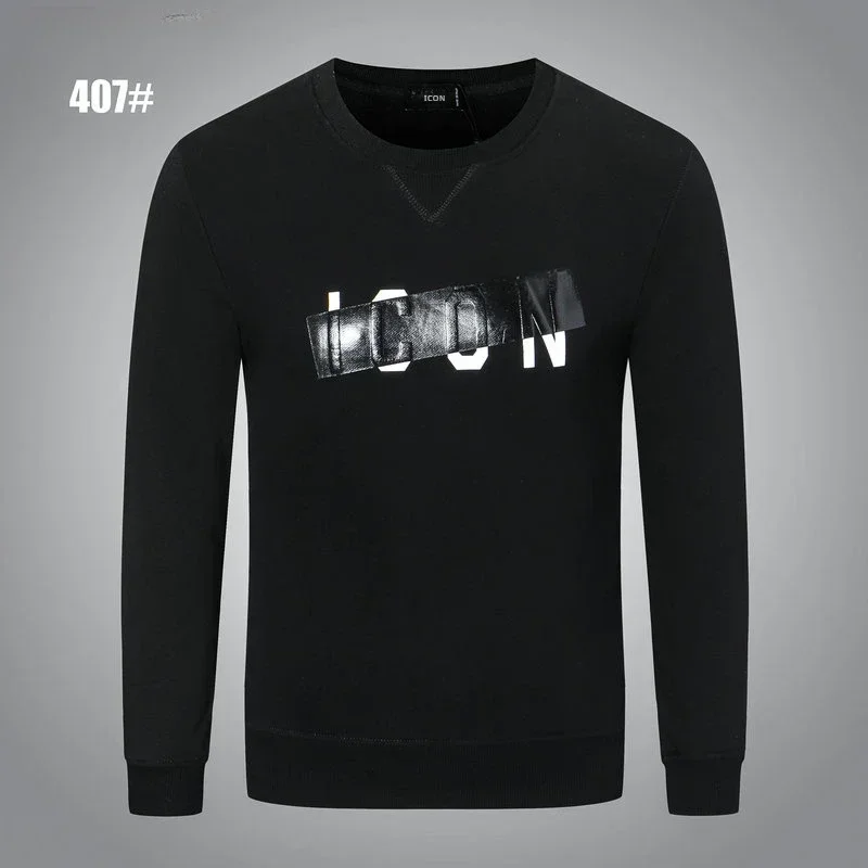 

Dsq2 Tags Men Sweatshirts 2025 Fleece Tracksuit Loose Streetwear Tops Spring Pullover Mens Letter Hoodies Clothes M--3XL