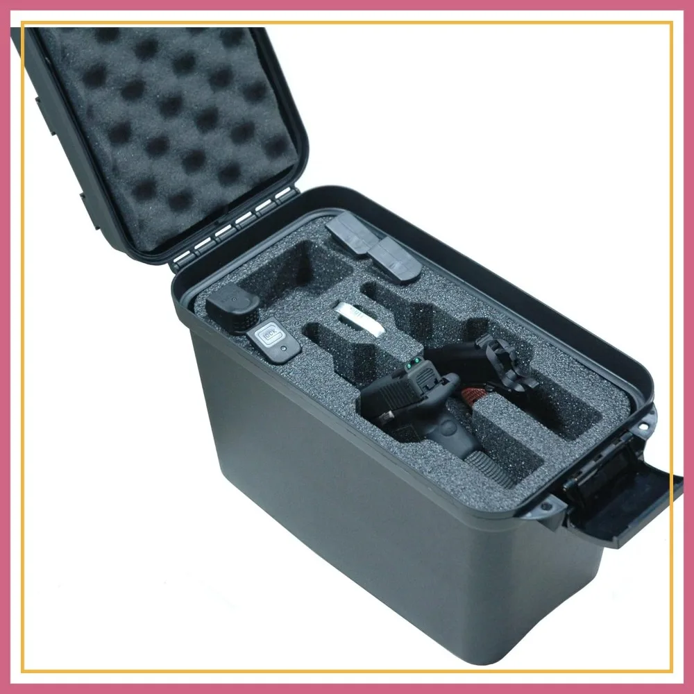 

Pre-Cut Top Loader Case for 2 Revolvers/Pistols with Silica Gel to Prevent Gun Rust