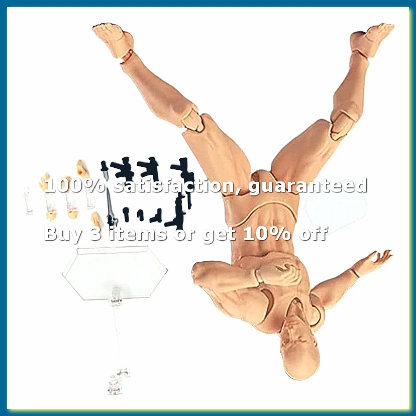 , Drawing Models Figure Artist Draw Painting Model with Stand Support & Accessories for Artists, Male B-A82Z