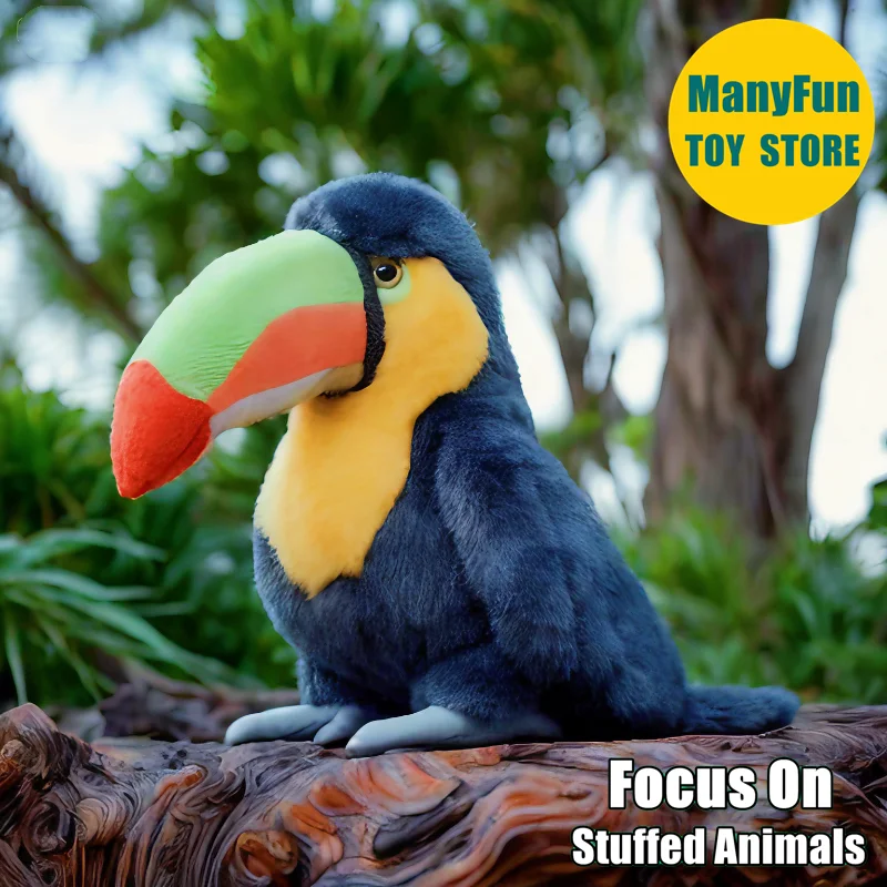 

Плюшевая игрушка Тукан, реалистичная плюшевая игрушка-носорог Токо, Тукан Peluche, реалистичная мягкая игрушка-моделация животных, игрушки, подарки для детей