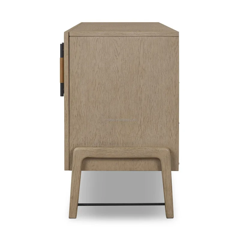 custom.MYHOME Luxury 2026 Modern Style Solid Oak 4-Door Sideboard Display Cabinets with Customizable Sizes & Colors Dining R