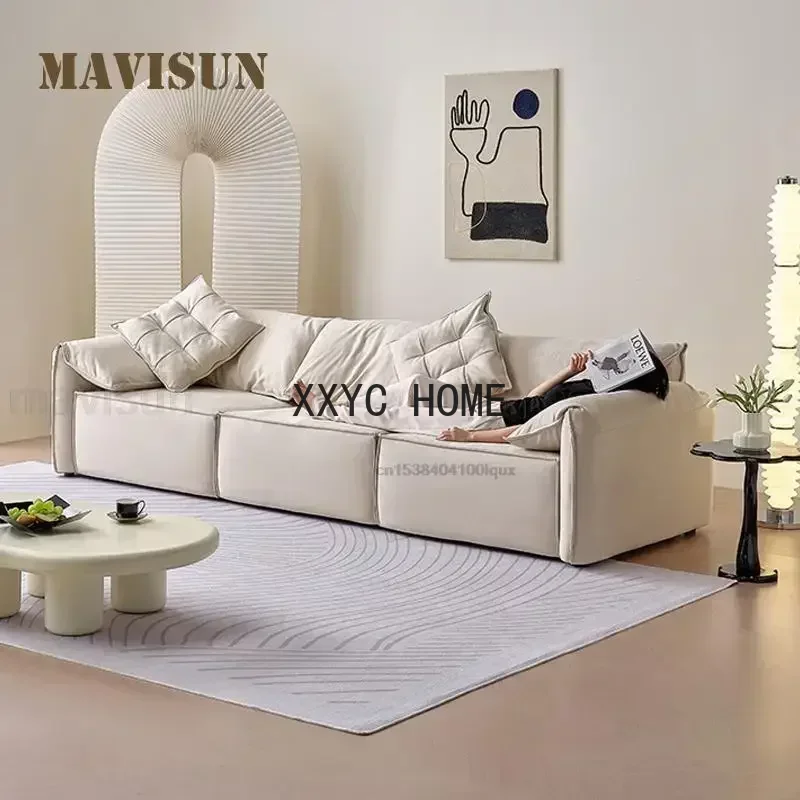 Minimalist Multifunctional Sofa White Soft Thicken Armrest Retractable Living Room Electric Modern Silla Home Furniture