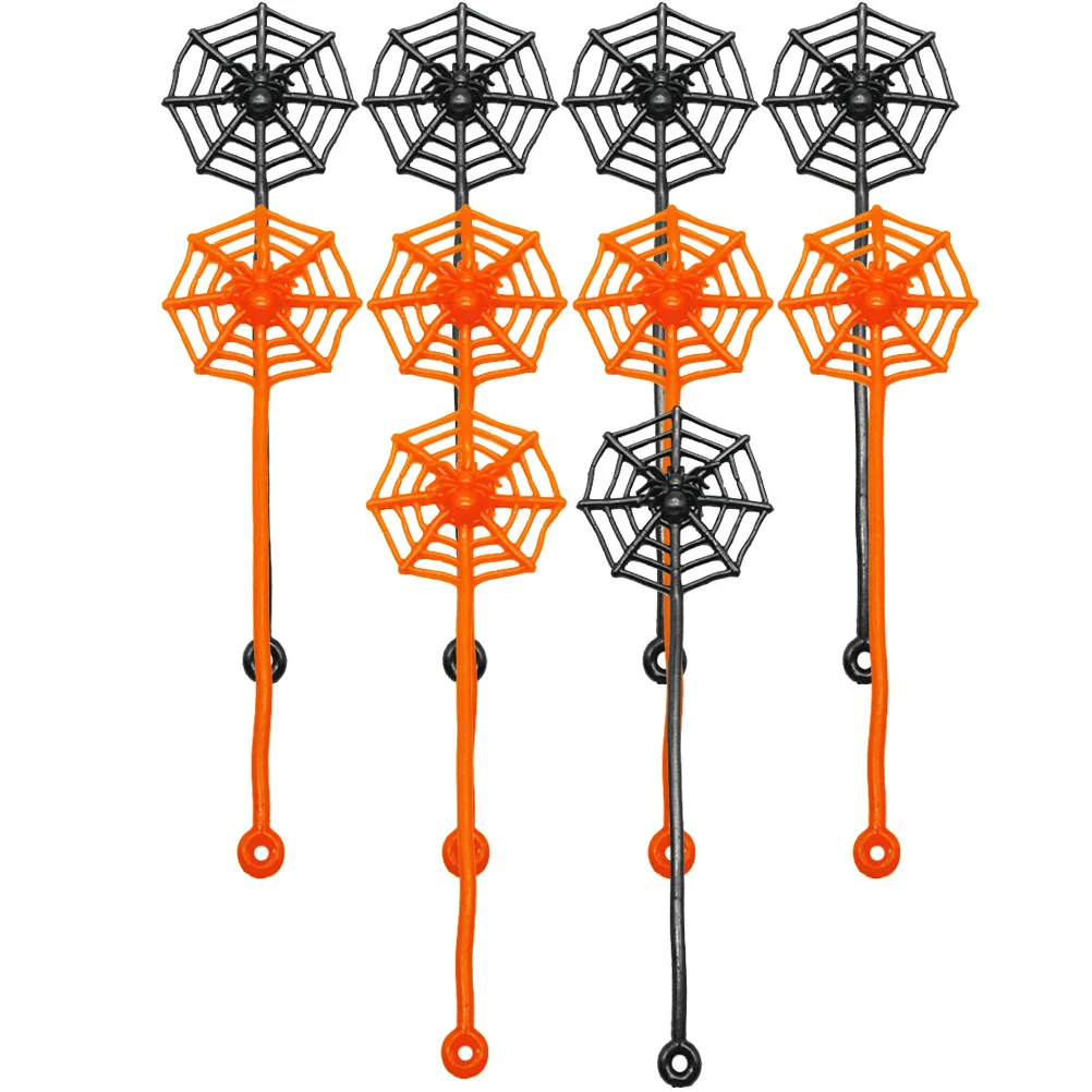 

50 Pcs Hand Sticky Spider Web Toys for Kids Stretchy Elastic Halloween Decorations Fun Stress Relief Sensory Play
