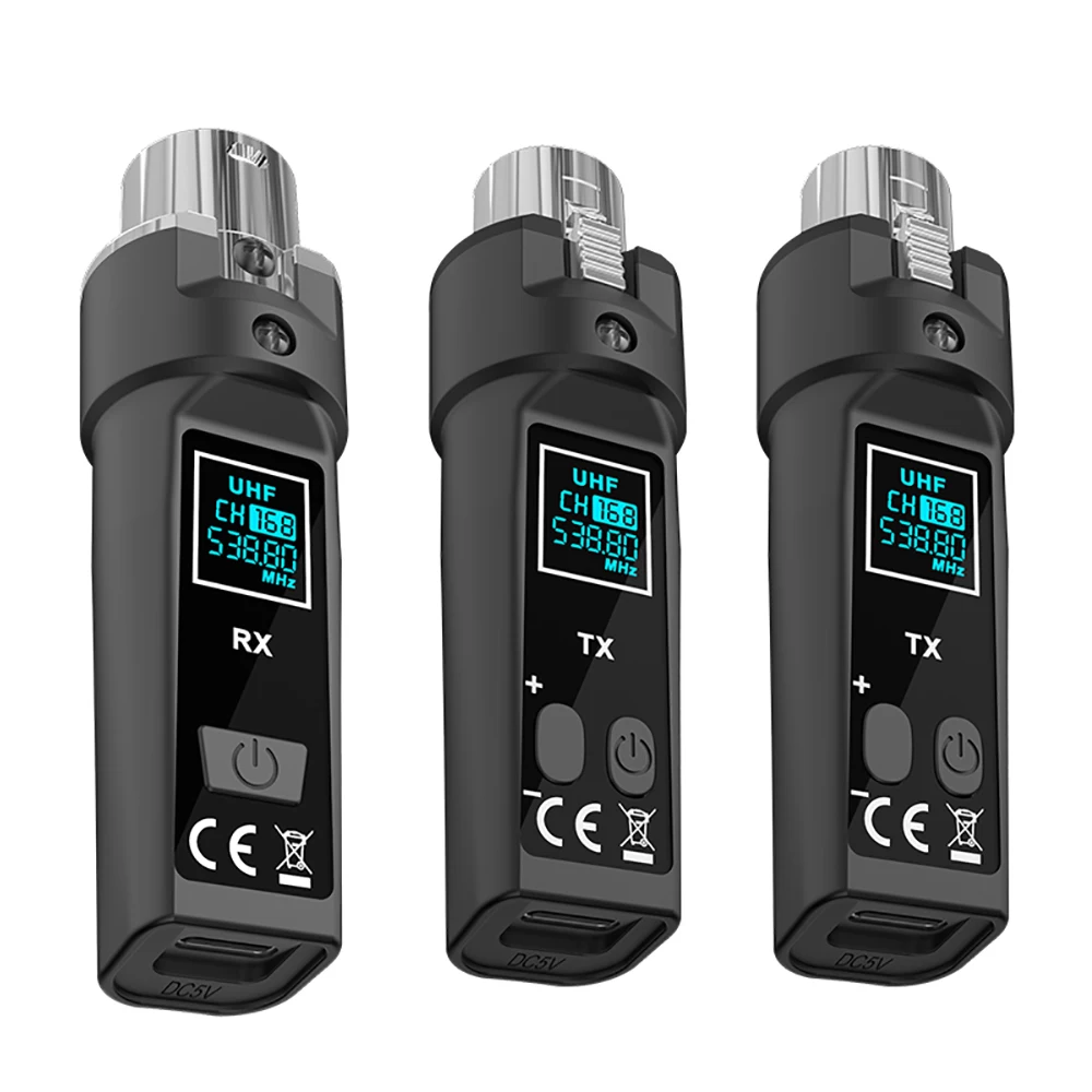 2.4G XLR Adapter Systeem DGNOG Draadloze Microfoon Zender Ontvanger Systeem voor Dynamische Microfoon Audio Mixer PA Systeem Gitaar